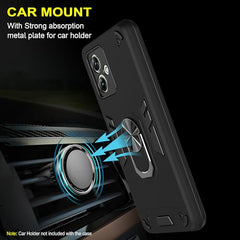 Moto G54 Back Cover, Premium Motorola G54 5G Cover, Sleek Design Moto G54 5G Cover, Perfect Fit Protective Case for Enhanced Grip and Style, Black 360 Degree Full Protection with Ring Holder Kickstand