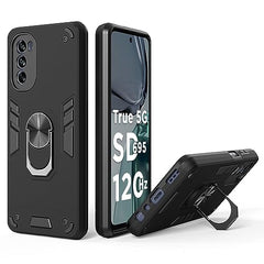 Moto G62 5G Cover, Premium Motorola G62 5G Back Cover, Stylish Moto G62 Back Case 360 Degree Full Protection with Ring Holder Kickstand
