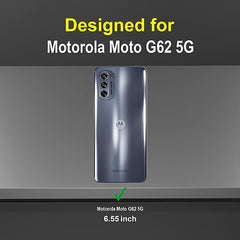 Moto G62 5G Cover, Premium Motorola G62 5G Back Cover, Stylish Moto G62 Back Case 360 Degree Full Protection with Ring Holder Kickstand