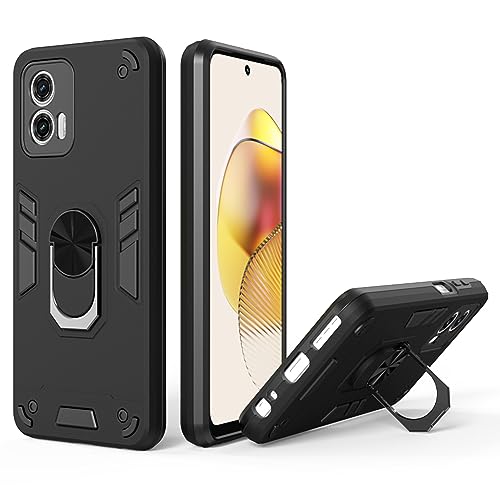 Moto G73 5G Mobile Back Cover, Motorola G73 5G Back Cover, Moto G 73 5G Back Cover 360 Degree Full Protection with Ring Holder Kickstand