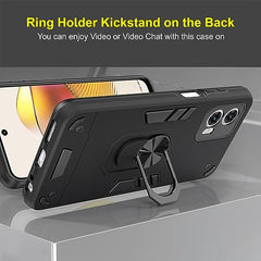 Moto G73 5G Mobile Back Cover, Motorola G73 5G Back Cover, Moto G 73 5G Back Cover 360 Degree Full Protection with Ring Holder Kickstand