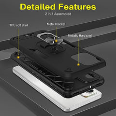 Moto G73 5G Mobile Back Cover, Motorola G73 5G Back Cover, Moto G 73 5G Back Cover 360 Degree Full Protection with Ring Holder Kickstand