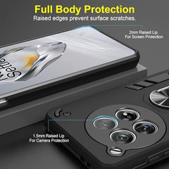 OnePlus 12 Cover, Premium OnePlus 12 Case, Durable One Plus 12 Cover, Protective Back Cover for OnePlus 12 360 Degree Full Protection with Ring Holder Kickstand