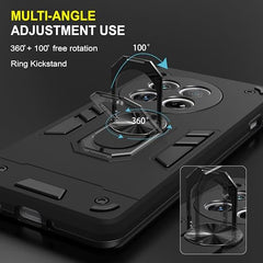 OnePlus 12 Cover, Premium OnePlus 12 Case, Durable One Plus 12 Cover, Protective Back Cover for OnePlus 12 360 Degree Full Protection with Ring Holder Kickstand