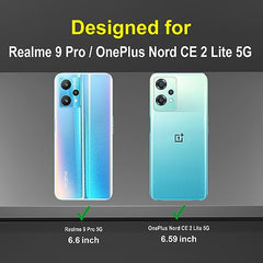 OnePlus Nord CE 2 Lite 5G Back Case | Durable OnePlus Nord CE2 Lite 5G Back Cover for Enhanced Protection | OnePlus Nord CE 2 Lite 5G Case 360 Degree Full Protection with Ring Holder Kickstand