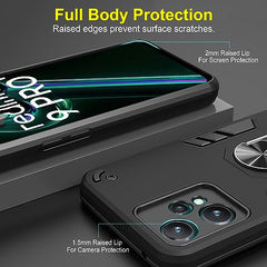 OnePlus Nord CE 2 Lite 5G Back Case | Durable OnePlus Nord CE2 Lite 5G Back Cover for Enhanced Protection | OnePlus Nord CE 2 Lite 5G Case 360 Degree Full Protection with Ring Holder Kickstand