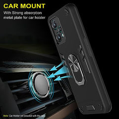 OnePlus Nord CE 2 Lite 5G Back Case | Durable OnePlus Nord CE2 Lite 5G Back Cover for Enhanced Protection | OnePlus Nord CE 2 Lite 5G Case 360 Degree Full Protection with Ring Holder Kickstand