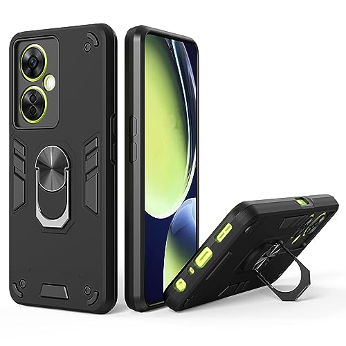 OnePlus Nord CE 3 Lite 5G Back Cover, Mobile Cover OnePlus Nord CE 3 Lite 5G, Durable and Stylish OnePlus Nord CE3 Lite 5G Back Cover 360 Degree Full Protection with Ring Holder Kickstand