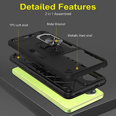 OnePlus Nord CE 3 Lite 5G Back Cover, Mobile Cover OnePlus Nord CE 3 Lite 5G, Durable and Stylish OnePlus Nord CE3 Lite 5G Back Cover 360 Degree Full Protection with Ring Holder Kickstand