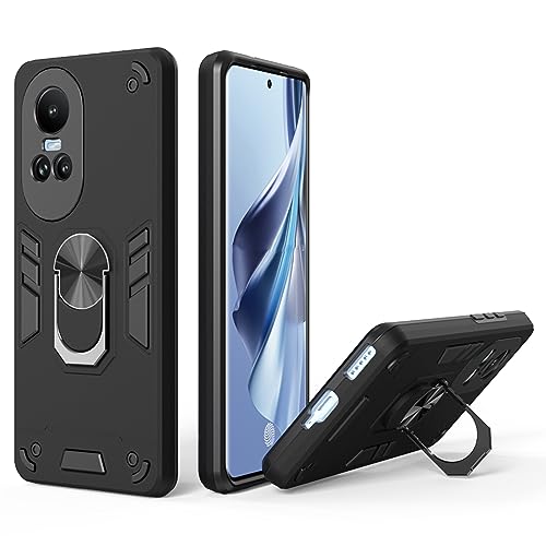 Oppo Reno 10 5G Back Cover | Oppo Reno 10 Pro Back Cover 5G | Oppo Reno 10 5+G Back Cover | Precision Fit | Enhanced Protection | 360 Degree Full Protection with Ring Holder Kickstand