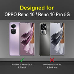 Oppo Reno 10 5G Back Cover | Oppo Reno 10 Pro Back Cover 5G | Oppo Reno 10 5+G Back Cover | Precision Fit | Enhanced Protection | 360 Degree Full Protection with Ring Holder Kickstand