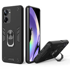 Realme 10 Pro 5G Cover - Realme 10 Pro Back Cover, Protective Realme 10 Pro 5+G Cover 360 Degree Full Protection with Ring Holder Kickstand