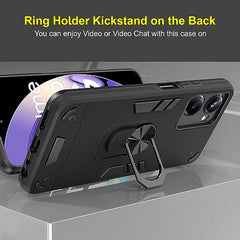 Realme 10 Pro 5G Cover - Realme 10 Pro Back Cover, Protective Realme 10 Pro 5+G Cover 360 Degree Full Protection with Ring Holder Kickstand