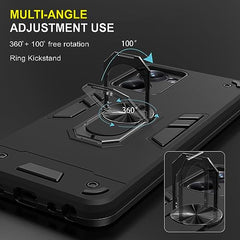 Realme 10 Pro 5G Cover - Realme 10 Pro Back Cover, Protective Realme 10 Pro 5+G Cover 360 Degree Full Protection with Ring Holder Kickstand
