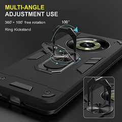 Realme 11 Pro Back Cover | Realme Narzo 60 Pro 5G Back Cover | Realme 11 Pro Plus Back Cover | 360 Degree Full Protection with Ring Holder Kickstand