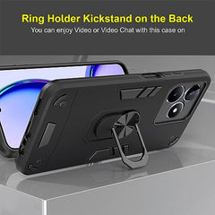 Realme C53 Cover | Realme Narzo N53 Back Cover | Premium Realme C53 Back Cover | Slim Fit, Shockproof Protection | 360 Degree Full Protection with Ring Holder Kickstand