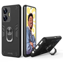 Realme C55 Back Cover | Realme Narzo N55 Back Cover | Premium Realme C55 Cover | 360 Degree Full Protection with Ring Holder Kickstand
