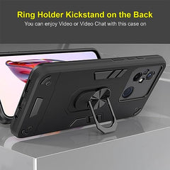 Redmi 12C Back Covers | Compatible Redmi 12 C Back Cover | Premium Design Redmi 12C Cover | Sleek and Stylish Back Case 360 Degree Full Protection with Ring Holder Kickstand