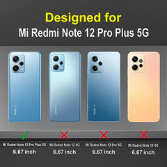 Redmi Note 12 Pro Plus 5G Back Cover | Premium Protection for Redmi Note 12 Pro Plus 5+G Back Cover | Sleek Design Redmi Note 12 Pro Plus Back Cover | 360 Degree Full Protection with Ring Holder Kickstand