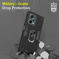 Redmi Note 12 Pro Plus 5G Back Cover | Premium Protection for Redmi Note 12 Pro Plus 5+G Back Cover | Sleek Design Redmi Note 12 Pro Plus Back Cover | 360 Degree Full Protection with Ring Holder Kickstand