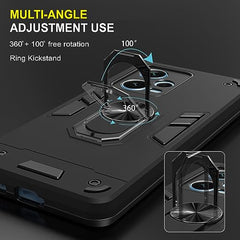 Redmi Note 12 Pro Plus 5G Back Cover | Premium Protection for Redmi Note 12 Pro Plus 5+G Back Cover | Sleek Design Redmi Note 12 Pro Plus Back Cover | 360 Degree Full Protection with Ring Holder Kickstand