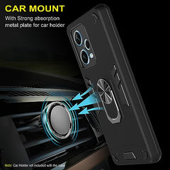 Redmi Note 12 Pro Plus 5G Back Cover | Premium Protection for Redmi Note 12 Pro Plus 5+G Back Cover | Sleek Design Redmi Note 12 Pro Plus Back Cover | 360 Degree Full Protection with Ring Holder Kickstand