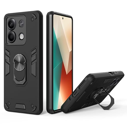 Redmi Note 13 5G Back Cover - Durable and Stylish Protection | Redmi Note 13 Back Cover | Compatible with Redmi Note 13 5G Cover | 360 Degree Full Protection with Ring Holder Kickstand