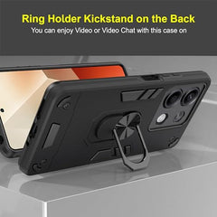 Redmi Note 13 5G Back Cover - Durable and Stylish Protection | Redmi Note 13 Back Cover | Compatible with Redmi Note 13 5G Cover | 360 Degree Full Protection with Ring Holder Kickstand