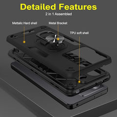 Redmi Note 13 5G Back Cover - Durable and Stylish Protection | Redmi Note 13 Back Cover | Compatible with Redmi Note 13 5G Cover | 360 Degree Full Protection with Ring Holder Kickstand