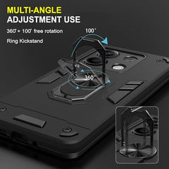 Redmi Note 13 5G Back Cover - Durable and Stylish Protection | Redmi Note 13 Back Cover | Compatible with Redmi Note 13 5G Cover | 360 Degree Full Protection with Ring Holder Kickstand