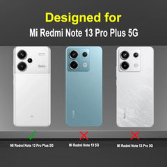 Redmi Note 13 Pro Plus Back Cover | Durable Redmi Note 13 Pro Plus Cover | Protective Redmi Note 13 Pro Plus 5G Back Cover | 360 Degree Full Protection with Ring Holder Kickstand