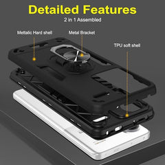 Redmi Note 13 Pro Plus Back Cover | Durable Redmi Note 13 Pro Plus Cover | Protective Redmi Note 13 Pro Plus 5G Back Cover | 360 Degree Full Protection with Ring Holder Kickstand