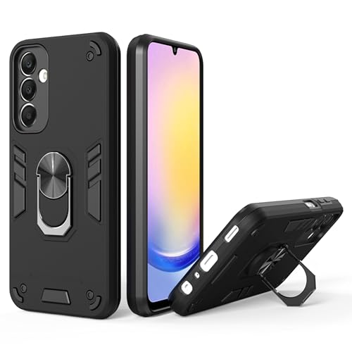 Samsung A25 5G Back Cover | Premium Samsung Galaxy A25 5G Back Cover | Durable A25 5G Samsung Cover | 360 Degree Full Protection with Ring Holder Kickstand