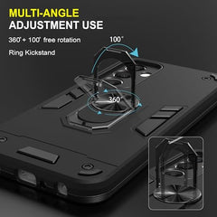 Samsung A25 5G Back Cover | Premium Samsung Galaxy A25 5G Back Cover | Durable A25 5G Samsung Cover | 360 Degree Full Protection with Ring Holder Kickstand