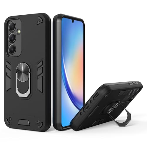 Samsung A35 5G Back Cover | Durable and Stylish Samsung A35 5+G Back Cover | Perfect Fit Samsung A35 5G Cover | 360 Degree Full Protection with Ring Holder Kickstand