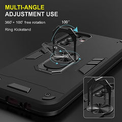 Samsung A14 5G Back Cover, Durable Samsung Galaxy A14 5G Back Cover, Slim and Protective A14 5G Samsung Back Cover Case 360 Degree Full Protection with Ring Holder Kickstand