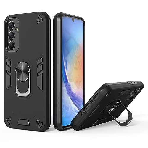 Samsung A34 5G Back Cover - Durable and Sleek A34 5G Samsung Back Cover - Perfect Fit Samsung A34 Back Cover for Ultimate Protection 360 Degree Full Protection with Ring Holder Kickstand
