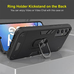 Samsung A34 5G Back Cover - Durable and Sleek A34 5G Samsung Back Cover - Perfect Fit Samsung A34 Back Cover for Ultimate Protection 360 Degree Full Protection with Ring Holder Kickstand