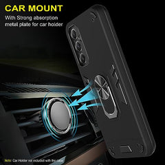 Samsung A34 5G Back Cover - Durable and Sleek A34 5G Samsung Back Cover - Perfect Fit Samsung A34 Back Cover for Ultimate Protection 360 Degree Full Protection with Ring Holder Kickstand