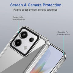 Redmi Note 13 Pro 5G Back Cover | Poco X6 5G Back Cover | Redmi Note 13 Pro Cover, Protection for Redmi Note 13 Pro Back Cover and Poco X6 Back Cover  Transperent Back cover