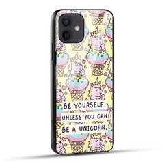 Colorful Unicorn Glass Case