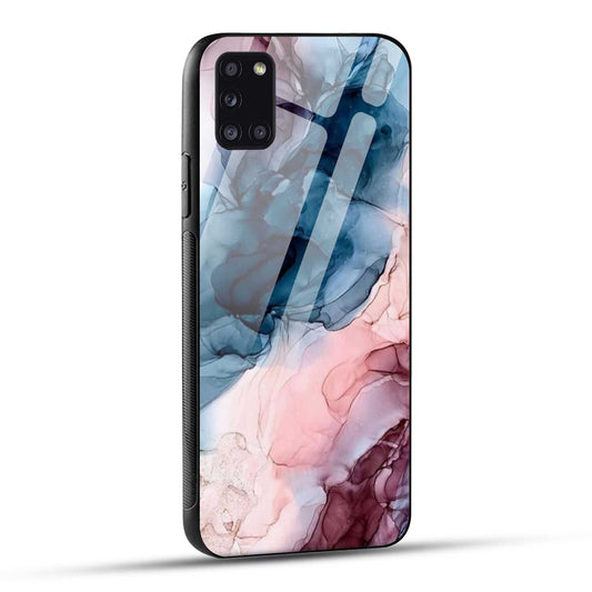 Samsung Galaxy A31 Back Cover Marble Color Printed Glass Case