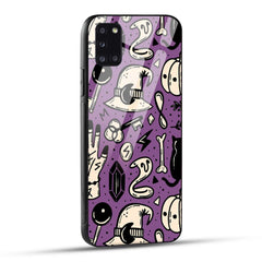 Samsung Galaxy A31 Back Cover Aethetic Texture Printed Glass Case