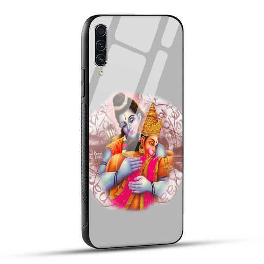 Samsung Galaxy A70 / Samsung Galaxy A70s Back Cover Hanuman and Ram Printed Glass Case