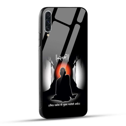 Samsung Galaxy A70 / Samsung Galaxy A70s Back Cover Shree Swami Samarth Printed Glass Case