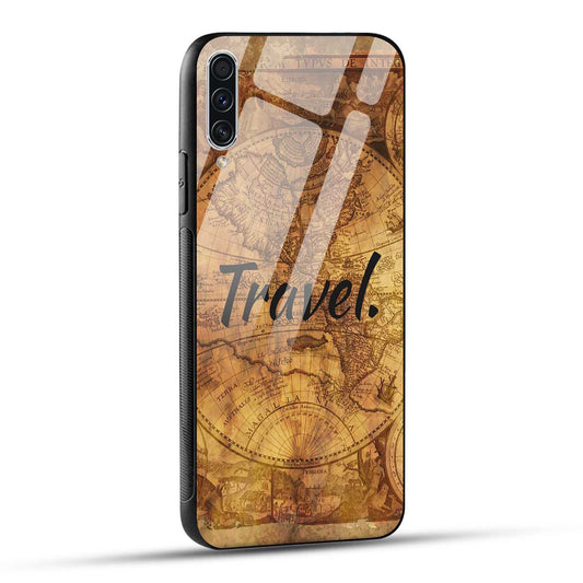 Samsung Galaxy A70 / Samsung Galaxy A70s Back Cover Travel Printed Glass Case