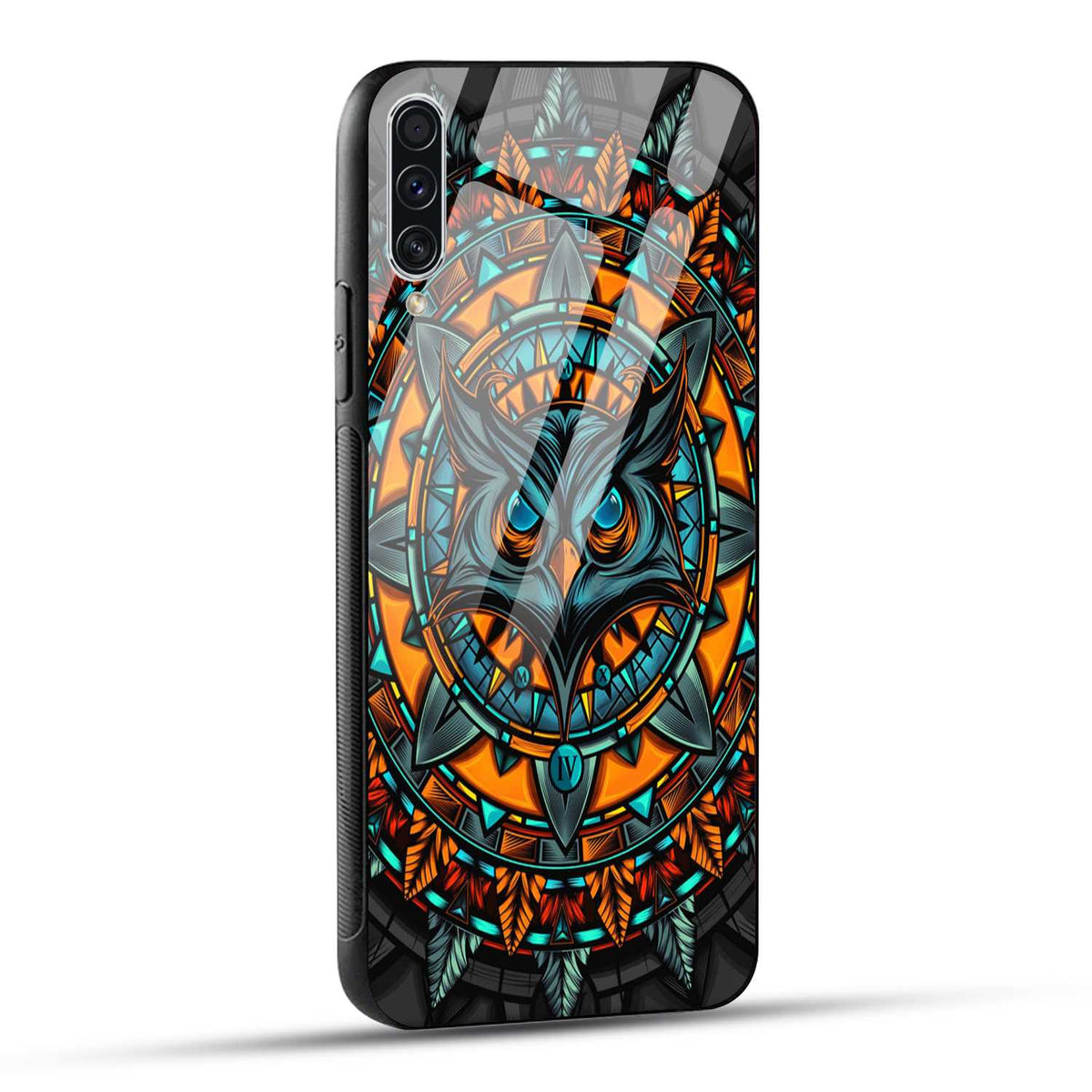 Samsung Galaxy A70 / Samsung Galaxy A70s Back Cover Attractive Owl Printed Glass Case