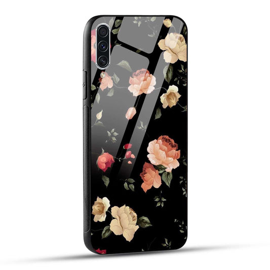 Samsung Galaxy A70 / Samsung Galaxy A70s Back Cover Flowers Froral Printed Glass Case