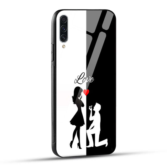 Samsung Galaxy A70 / Samsung Galaxy A70s Back Cover Love Proposal Printed Glass Case