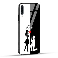 Samsung Galaxy A70 / Samsung Galaxy A70s Back Cover Love Proposal Printed Glass Case